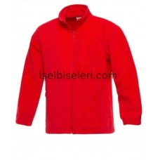 KIRMIZI POLAR İKİ CEPLİ